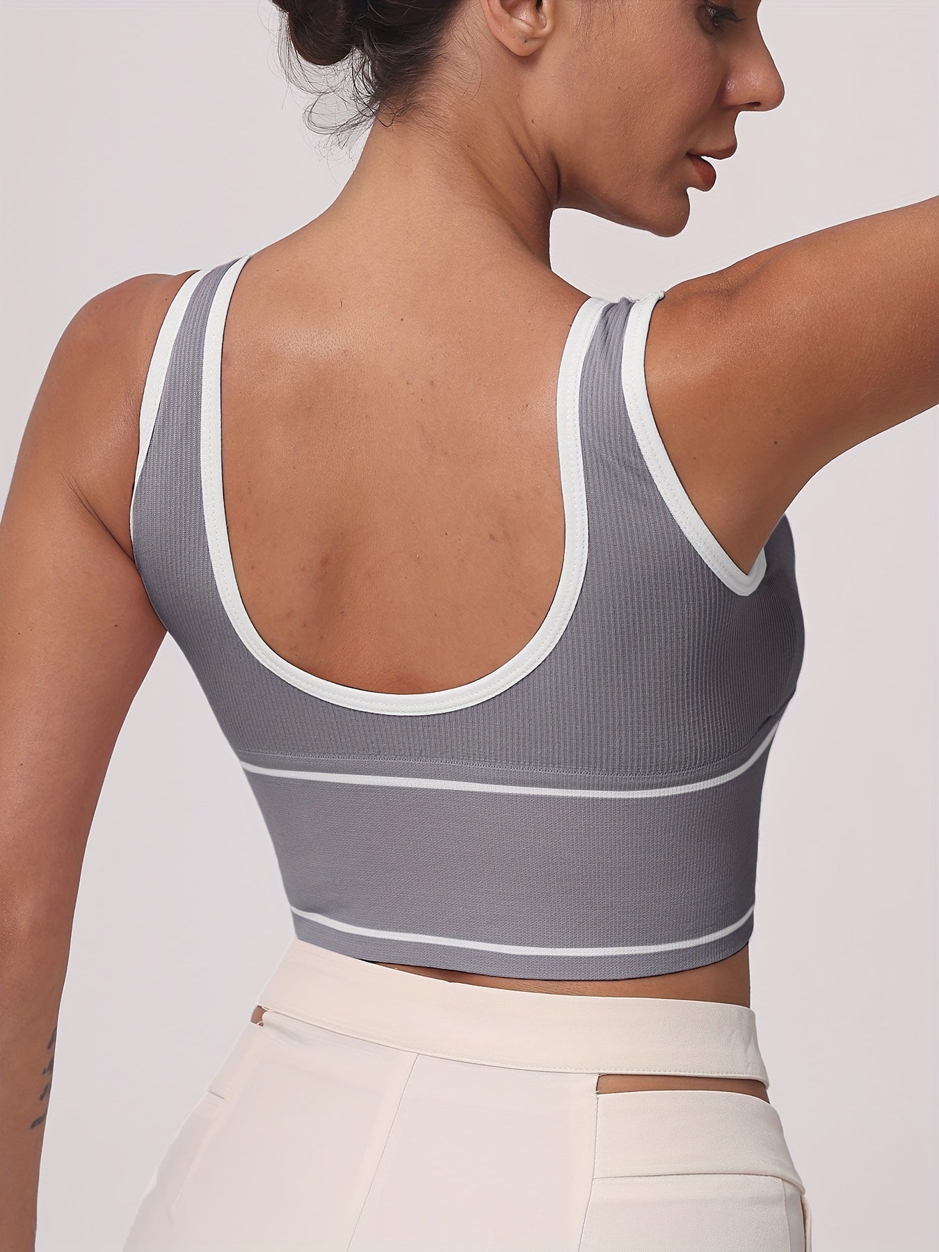 Women's Plus Size Wireless Sports Bras Pack Breathable Nylon Full Coverage