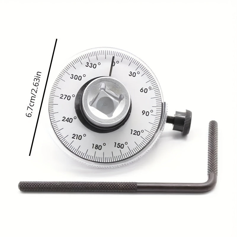 1/2 Inch Torque Wrench Angle Gauge Set, Adjustable, Professional Tool