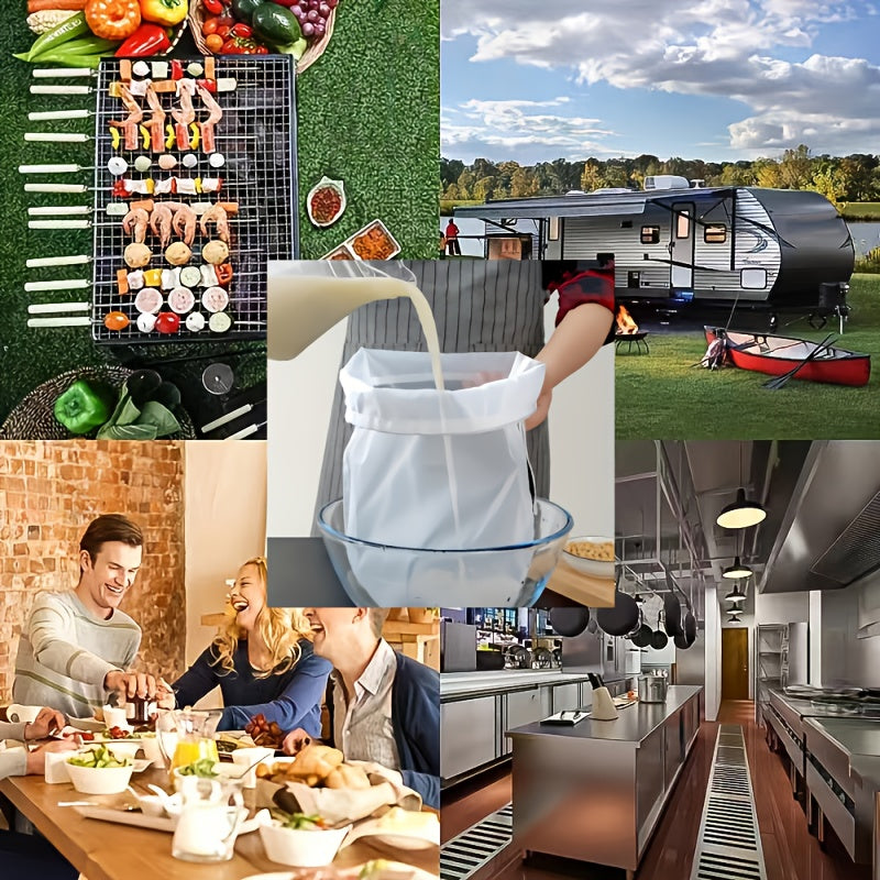 Reusable Mesh Filter Bag for Soy Milk and Juice, Food Safe Durable Non-Woven