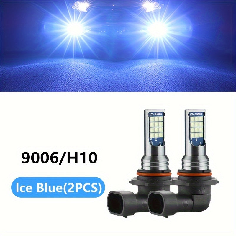 Car LED Fog Light Bulb 6000K White Ice Blue Yellow White 2 Pack