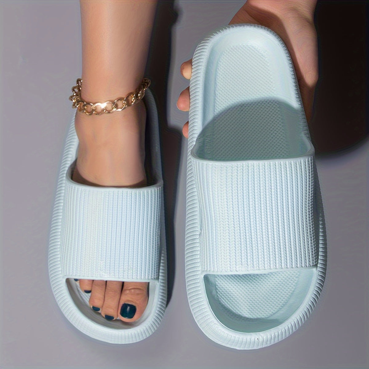 Unisex EVA Non-slip Sandals Minimalist Stripe All Seasons Comfortable