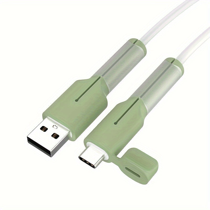 Silicone Cable Protector for Data Cables and Chargers Compatible with iPhone, Huawei, Oppo, Xiaomi, VIVO