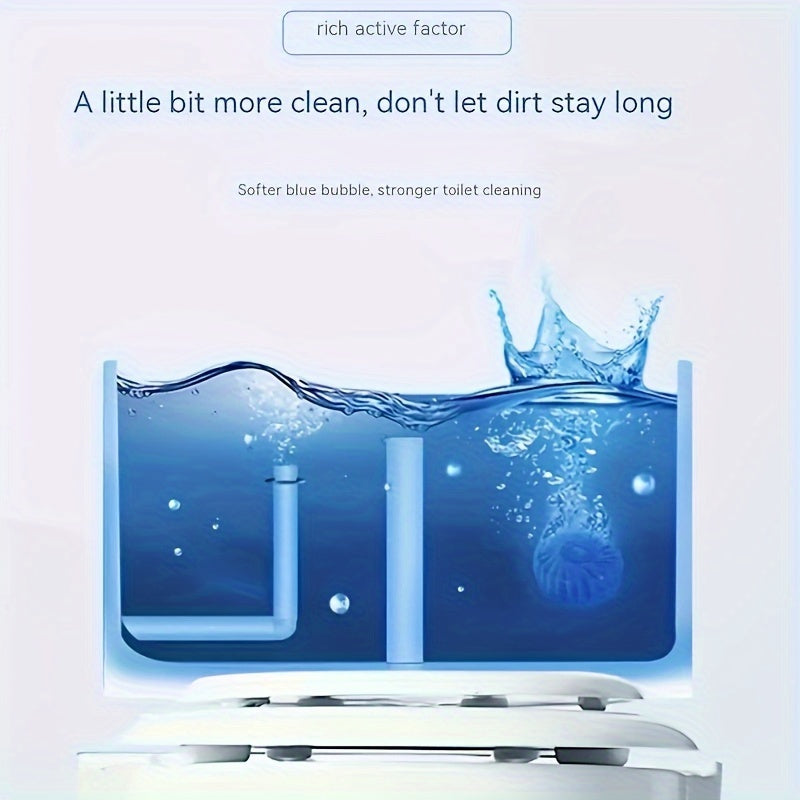 Asosiy Tualet Idishi Tozalash To'plami - Dog' va Hidni O'chirish uchun 10 Ta Dumaloq O'z-o'zidan Yopishqoq Avtomatik Tozalovchilar, Foydalanish Oson