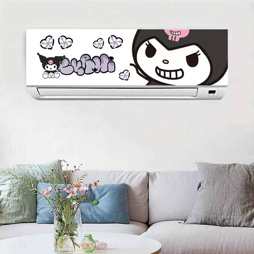 Cartoon PVC Air Conditioner Decal Sticker Decorative Adhesive Accessory