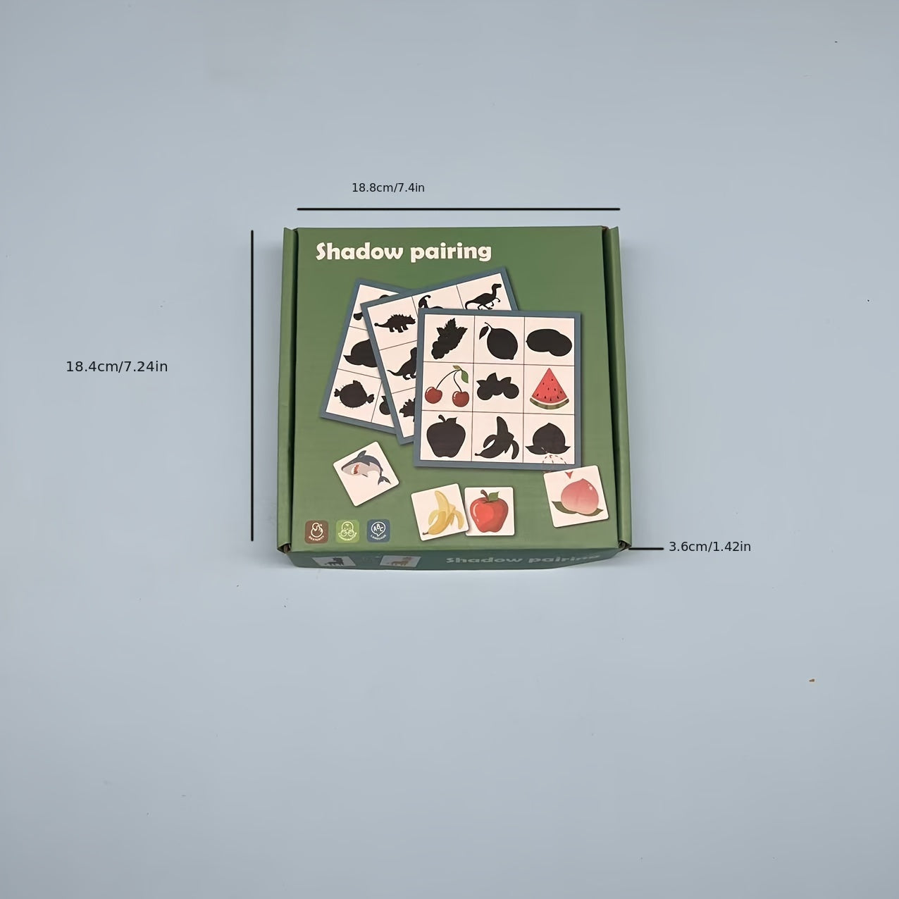 Juego de mesa de emparejamiento de sombras de madera educativo para el desarrollo cognitivo