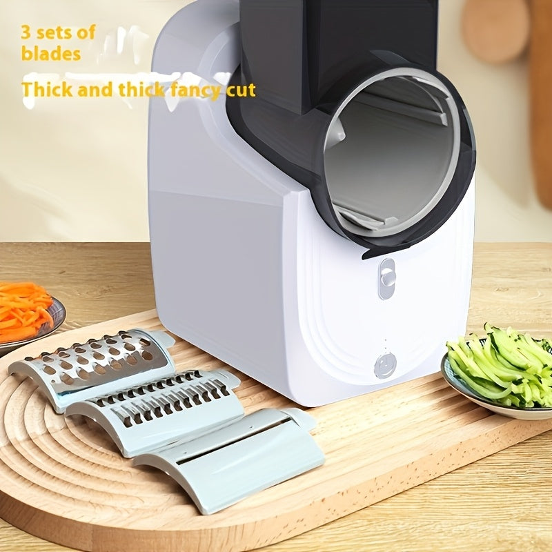 Electric Vegetable Chopper Food Processor for Slicing and Shredding Kitchen Gadget