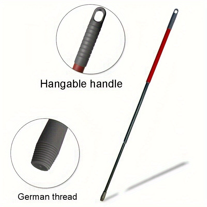 Adjustable 3-Section Mop Handle for Easy Cleaning, Extendable and Rotating