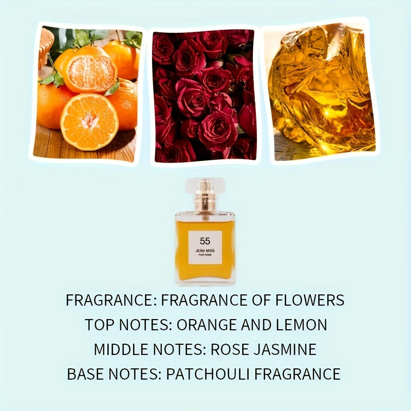 Women's Floral Fruity Eau de Toilette Long-Lasting Fresh Scent 1.7 oz