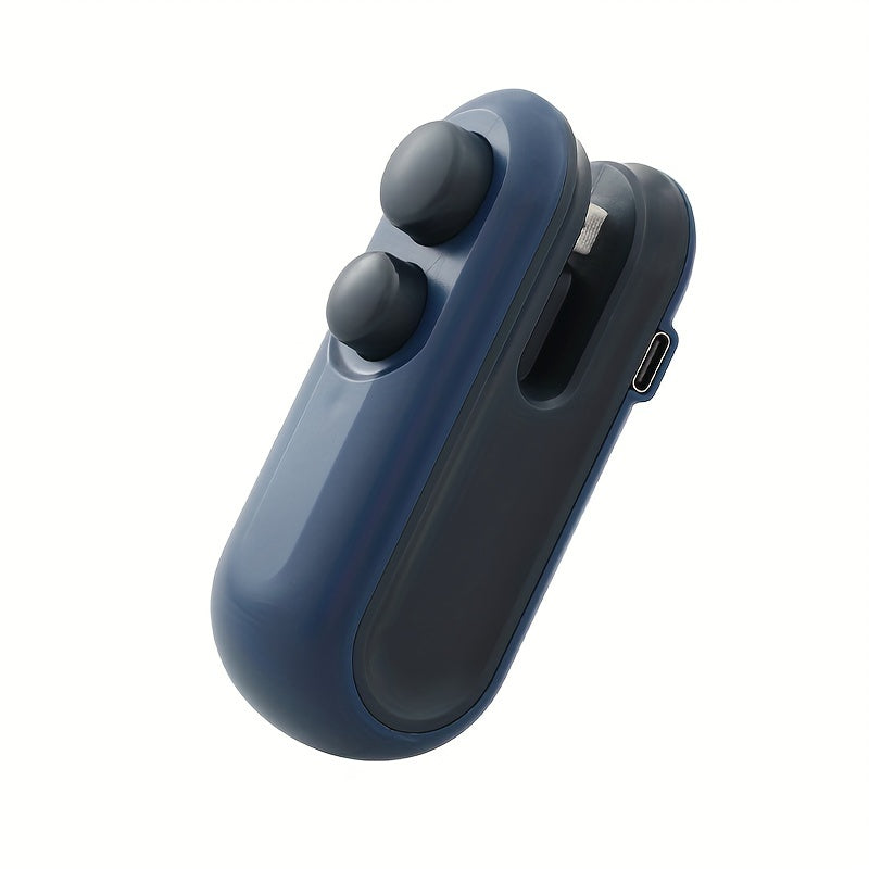 Sellador de alimentos portátil a batería, recargable por USB, plástico, para sellar al vacío snacks y conservar alimentos