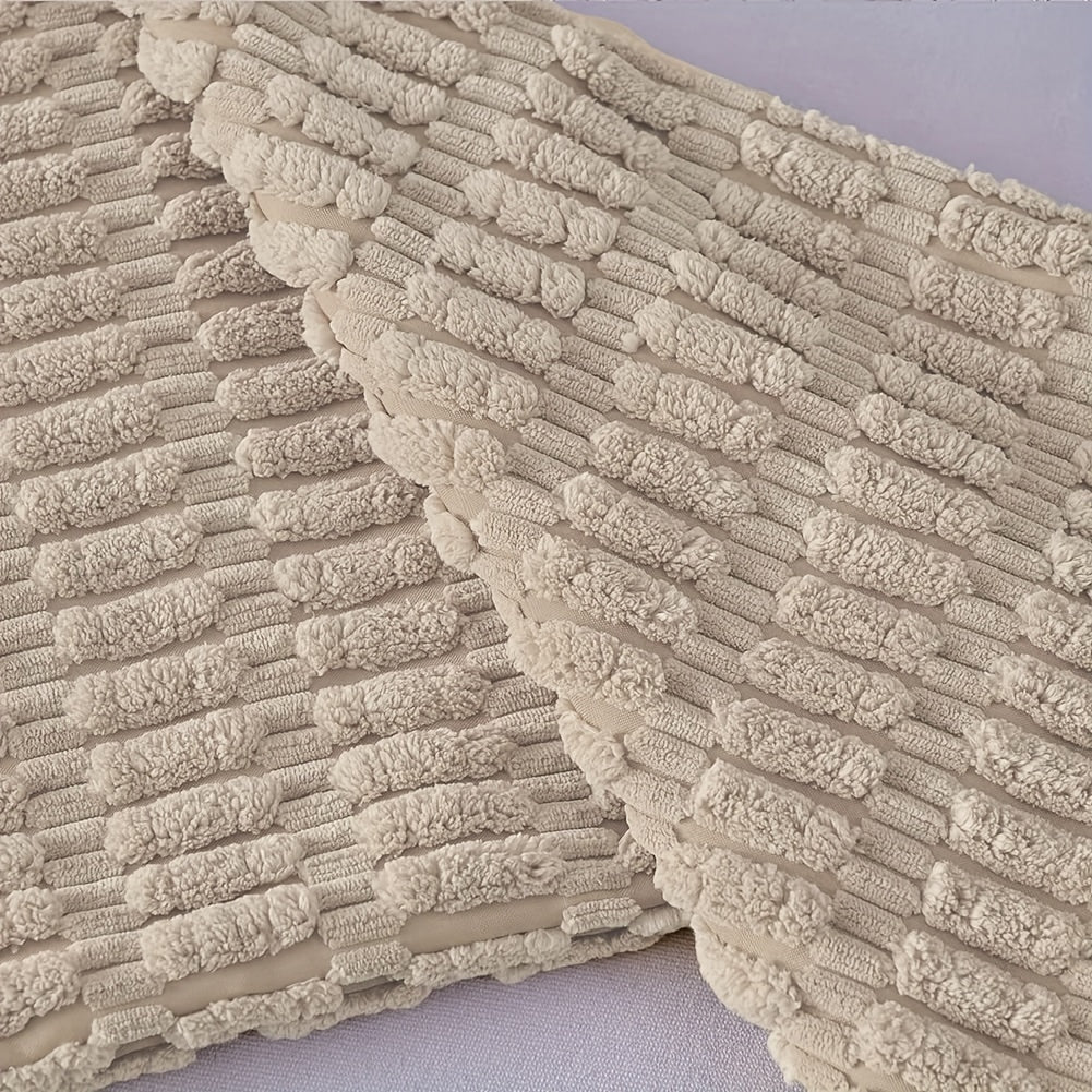 Corduroy tashlab yostiq qoplami Boho chiziqli bezakli yostiq uchun divan, yotoq, mehmonxona uchun 2 ta to'plam