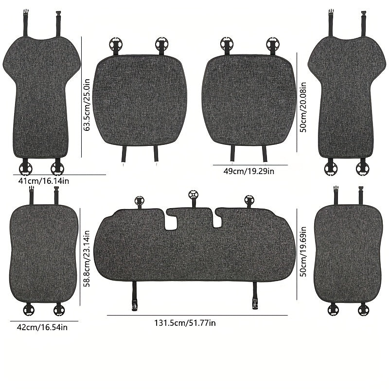 Премиальные льняные передние чехлы для сидений для Tesla Model 3/Y мягкие съемные моющиеся защитные чехлы для автомобильных сидений