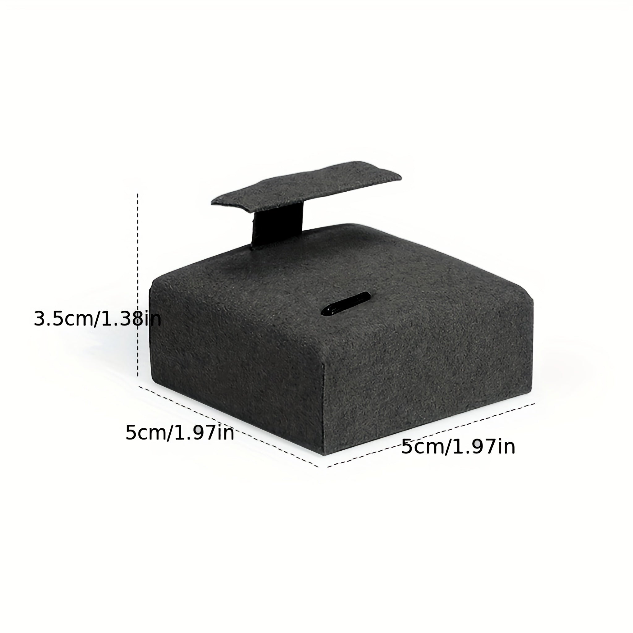 Набор дисплеев для украшений серого цвета с кулоном, серьгами, кольцом, подставкой и подносом