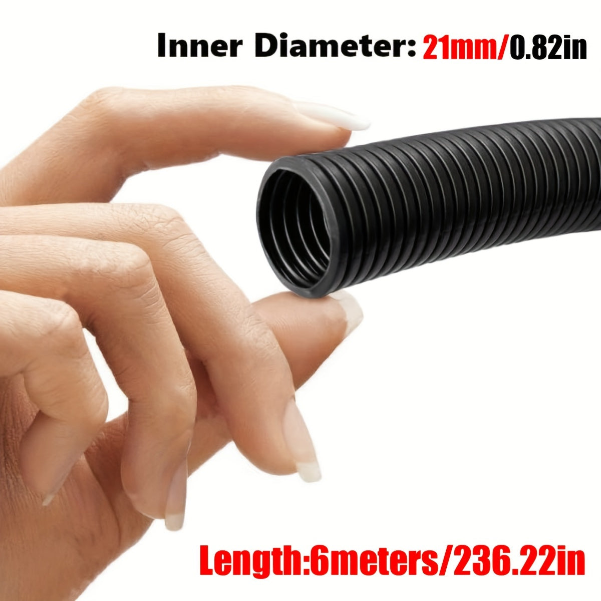 Moslashuvchan kabelni boshqarish qopqog'i 6 metr, olovni yong'inga qarshi simli loom quvurg'i