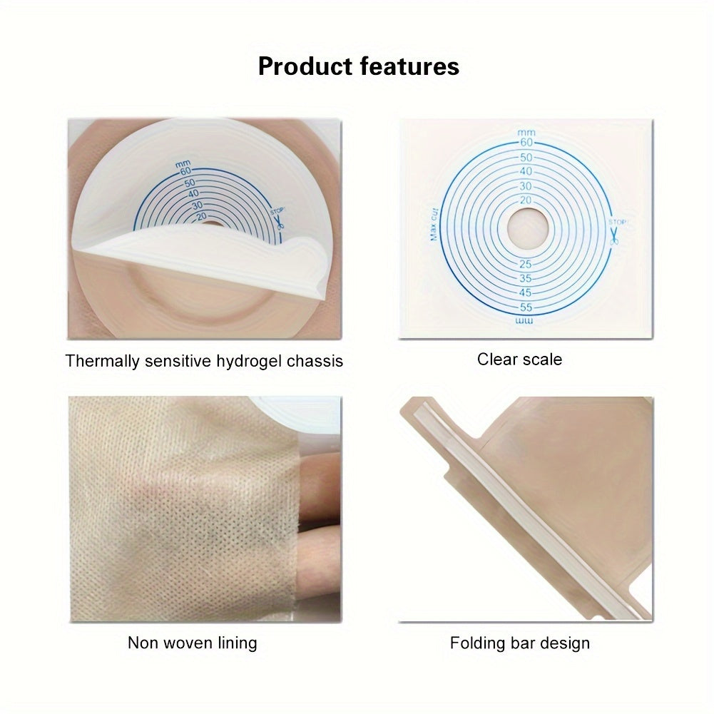 20pcs Portable High Barrier Material Colostomy Bags for Waste Management