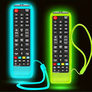 Silicone Remote Control Cover for Samsung Smart TV Shockproof Dustproof with Lanyard and Glowing Button