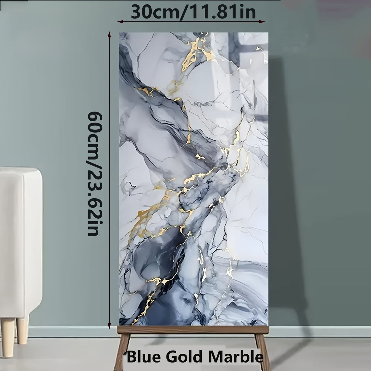 20 Marble Effect Waterproof PVC Wall Stickers for Kitchen Bathroom Tile Decals Self-Adhesive