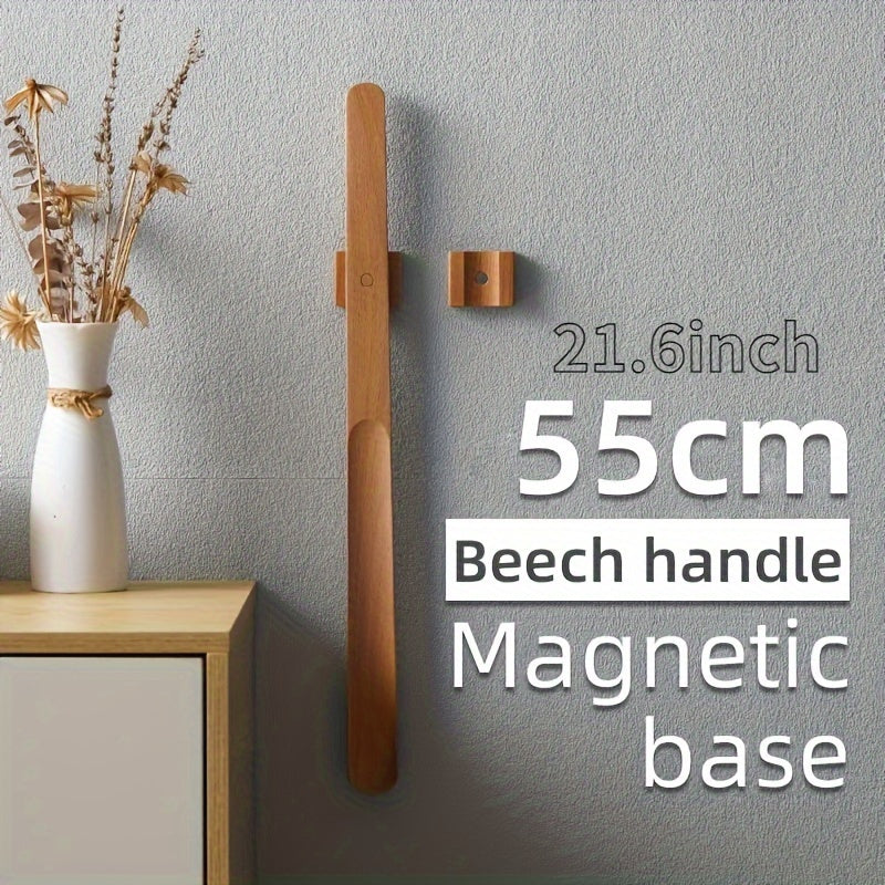 Empeine magnético con mango de haya, mango largo para personas mayores y embarazadas