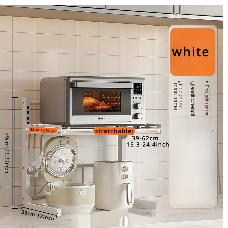 Expandable Metal Kitchen Shelf Rack for Microwave and Appliances