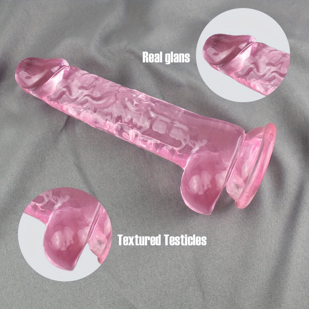 Realistik Silikon Dildo suyuqlik bilan Vaginal va Anal Stimulyatsiya uchun