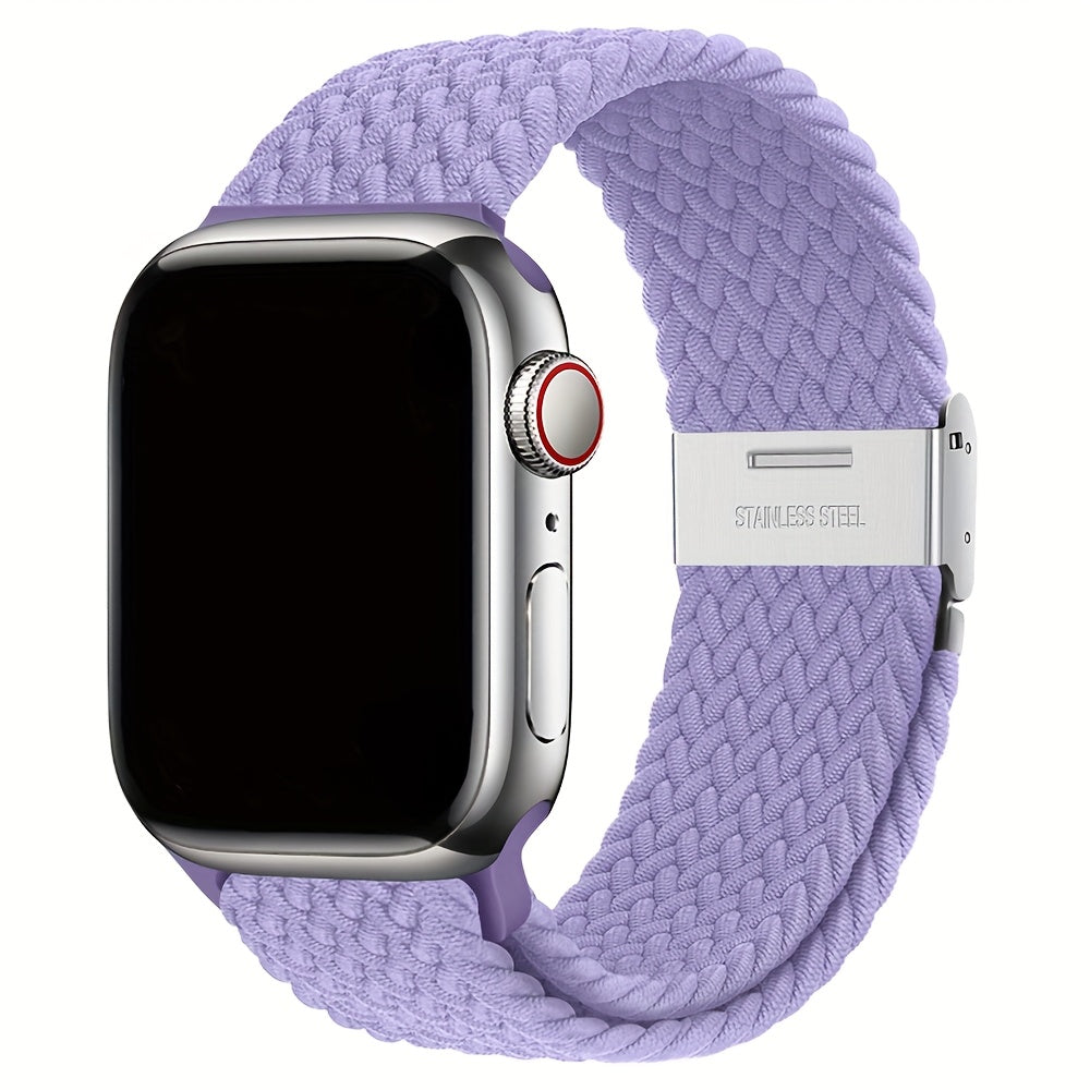 Moslashuvchan Naylon bilan to‘qilgan Solo Loop soat bandi, Apple Watch Series 1-9 Ultra 2 42mm 44mm 45mm 49mm uchun suv o'tkazmaydigan