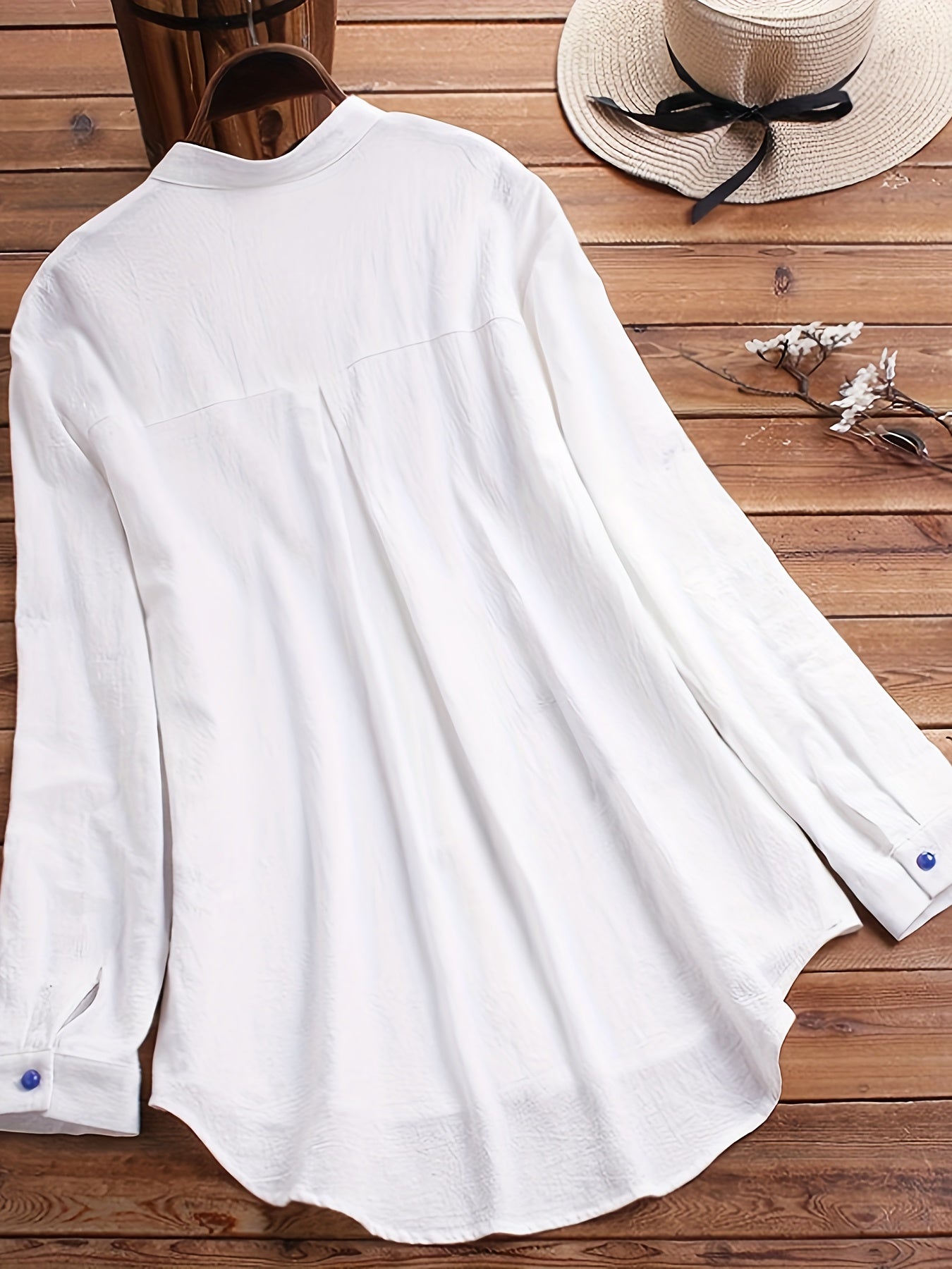 Plus o'lcham ayollar uchun uzun ko'ylak, dragonfly va gul naqshli ofis va kundalik kiyim