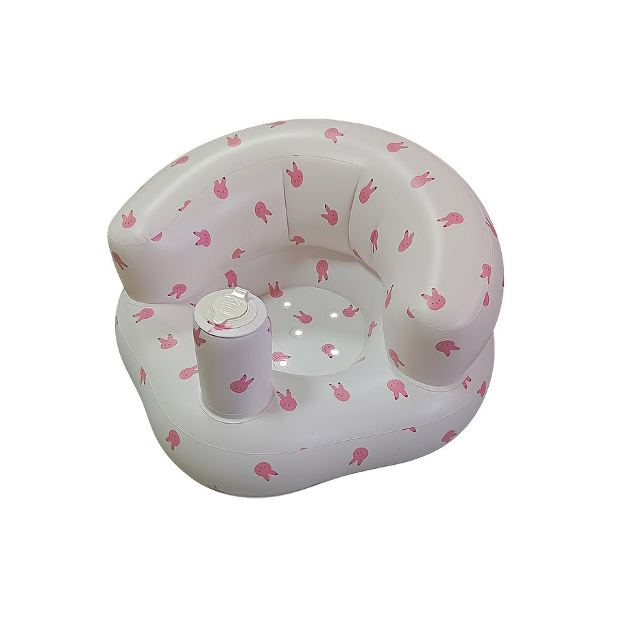 Inflatable Infant Seat for 3-36 Months with Built-In Air Pump and Back Support