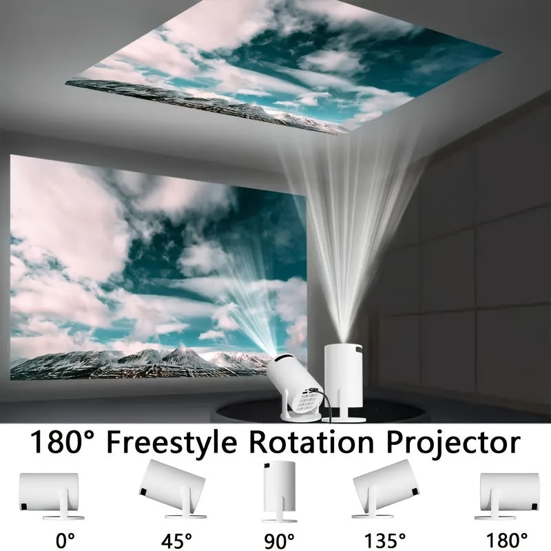 Маленький портативный проектор для домашнего кинотеатра и вечеринок с встроенными динамиками