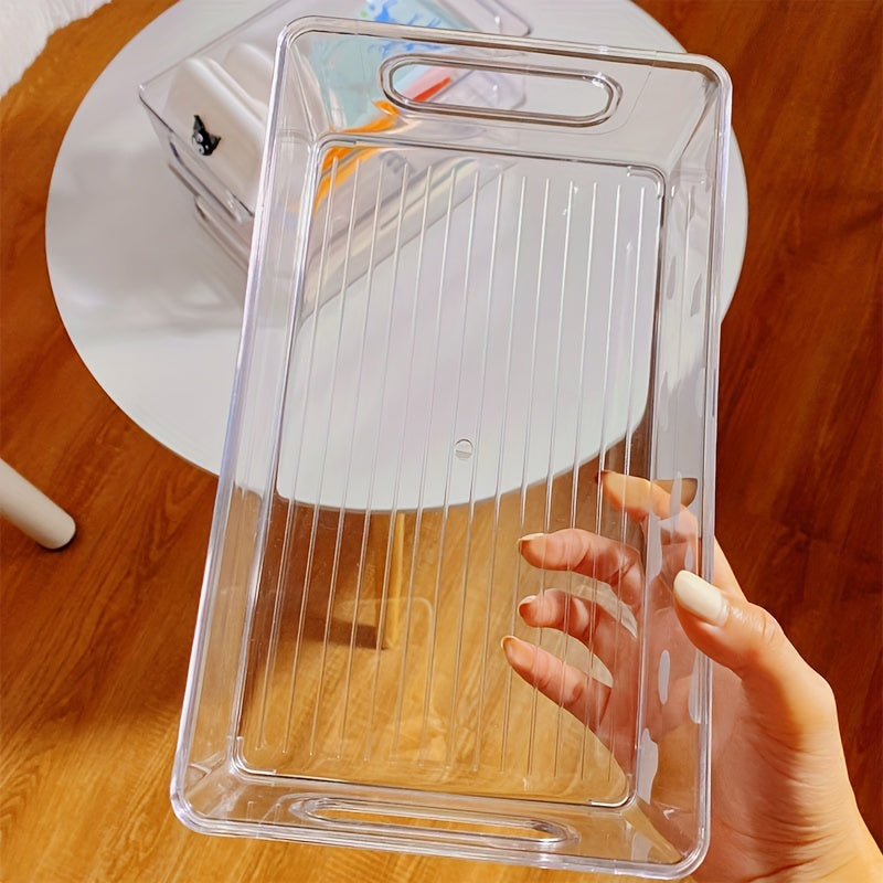 Clear Acrylic CD DVD Storage Basket Holds 20 Cases Organizer for Media Collection