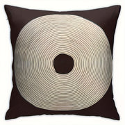 Square Cushion Cover 45cm Black and White Geometric Fabric Pillowcase