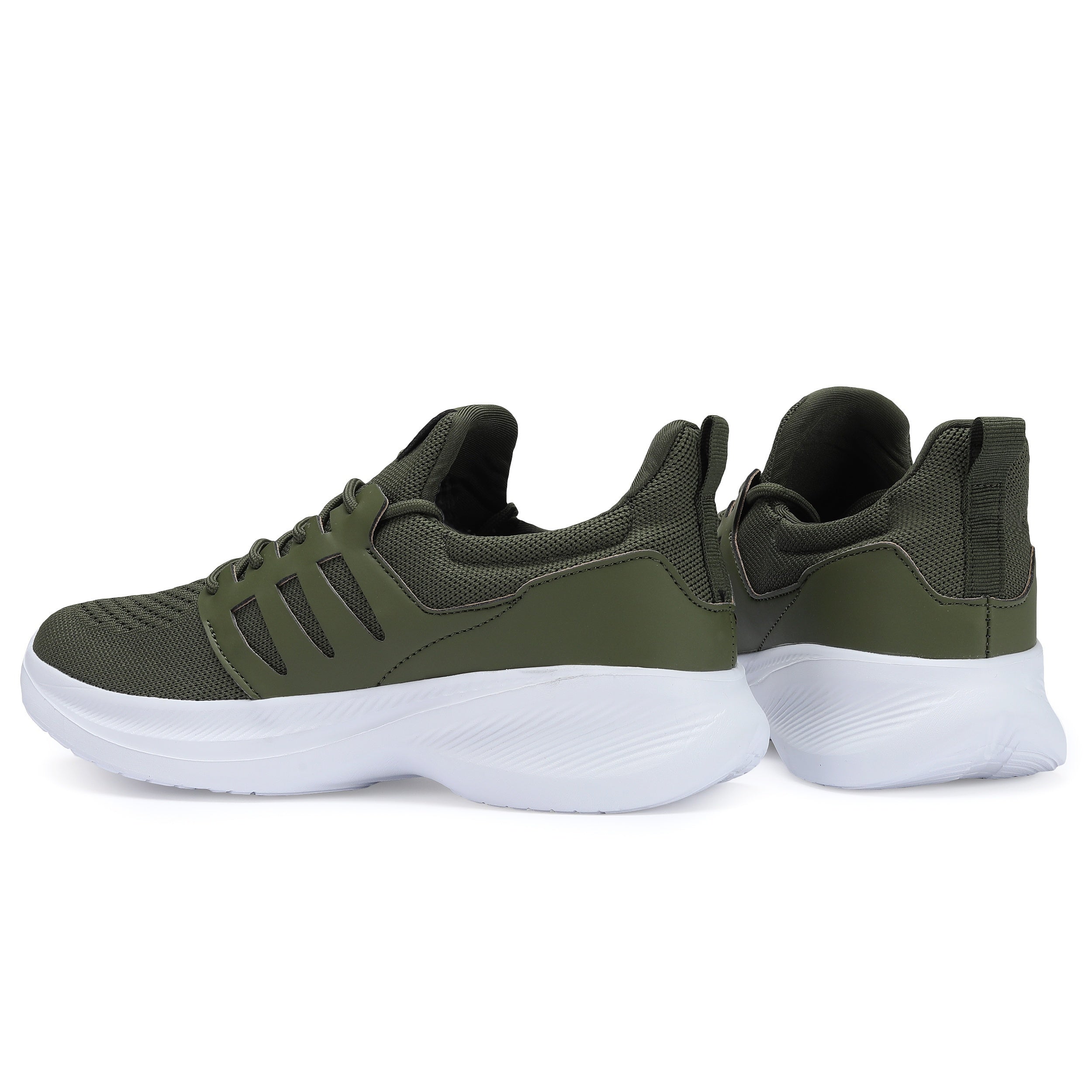 Men's Breathable Fabric Sneakers with Lace-Up Closure for All-Season Comfort