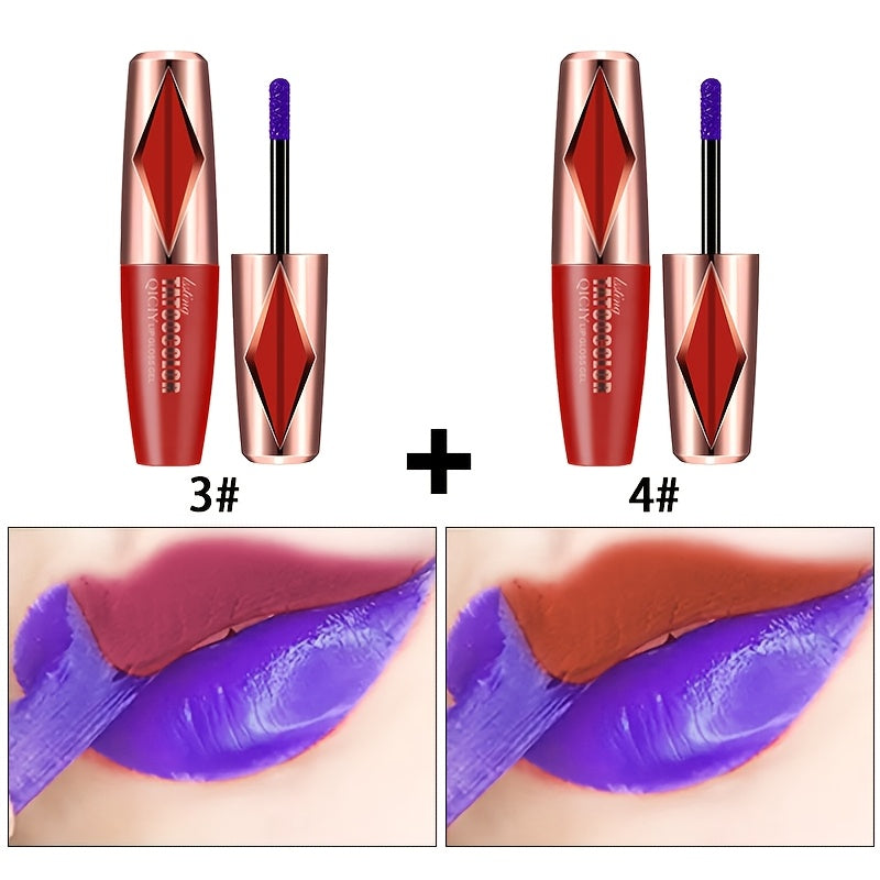 Women Matte Lip Gloss Long-Lasting Waterproof Velvet Lipstick in Vibrant Colors