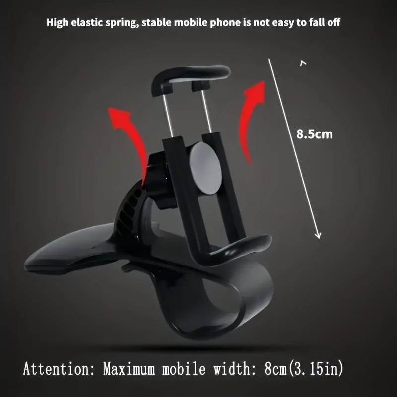 360° Swivel Waterproof Car Phone Holder Dashboard Mount for GPS Navigation