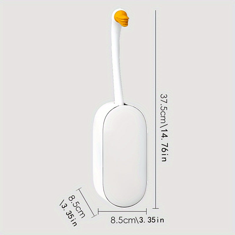 Набор щеток для унитаза в форме лебедя с держателем, набор для уборки ванной, прочный и многоразовый