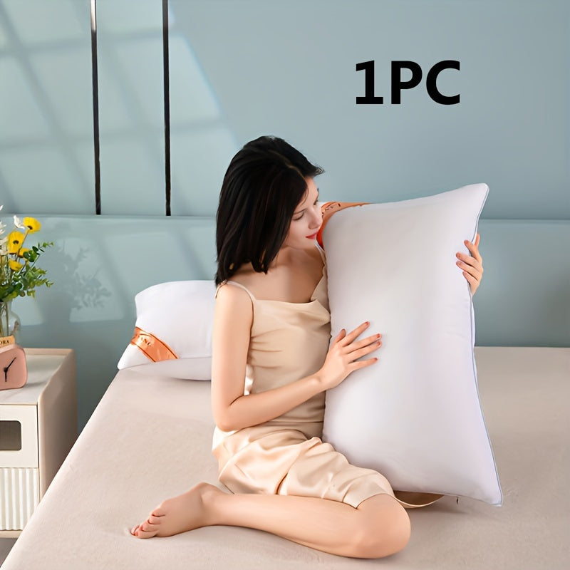 White High-Rebound Pillow with Soft Polyester Fill for Comfort