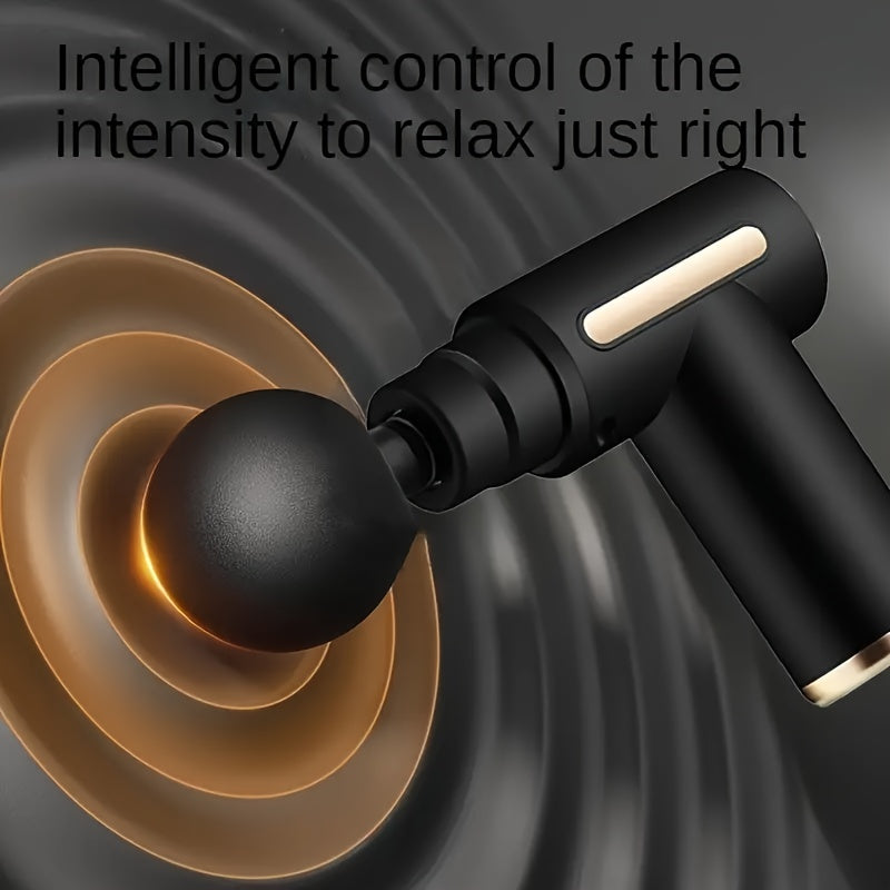 80W Mini Rechargeable Massage Gun with 4 Attachments Compact Portable Therapy Device