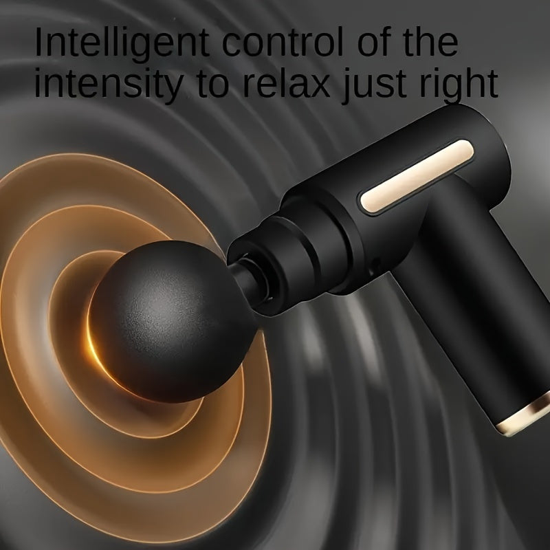 80W Мини Про USB Перезаряжаемый массажный пистолет с 4 насадками и литиевой батареей