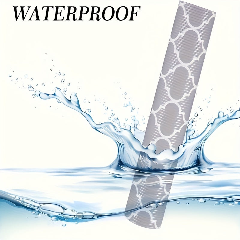 PEVA Shelf Liner Roll Non-Slip Stain-Resistant Reusable Cuttable Washable Drawer Mat for Kitchen Refrigerator Protection