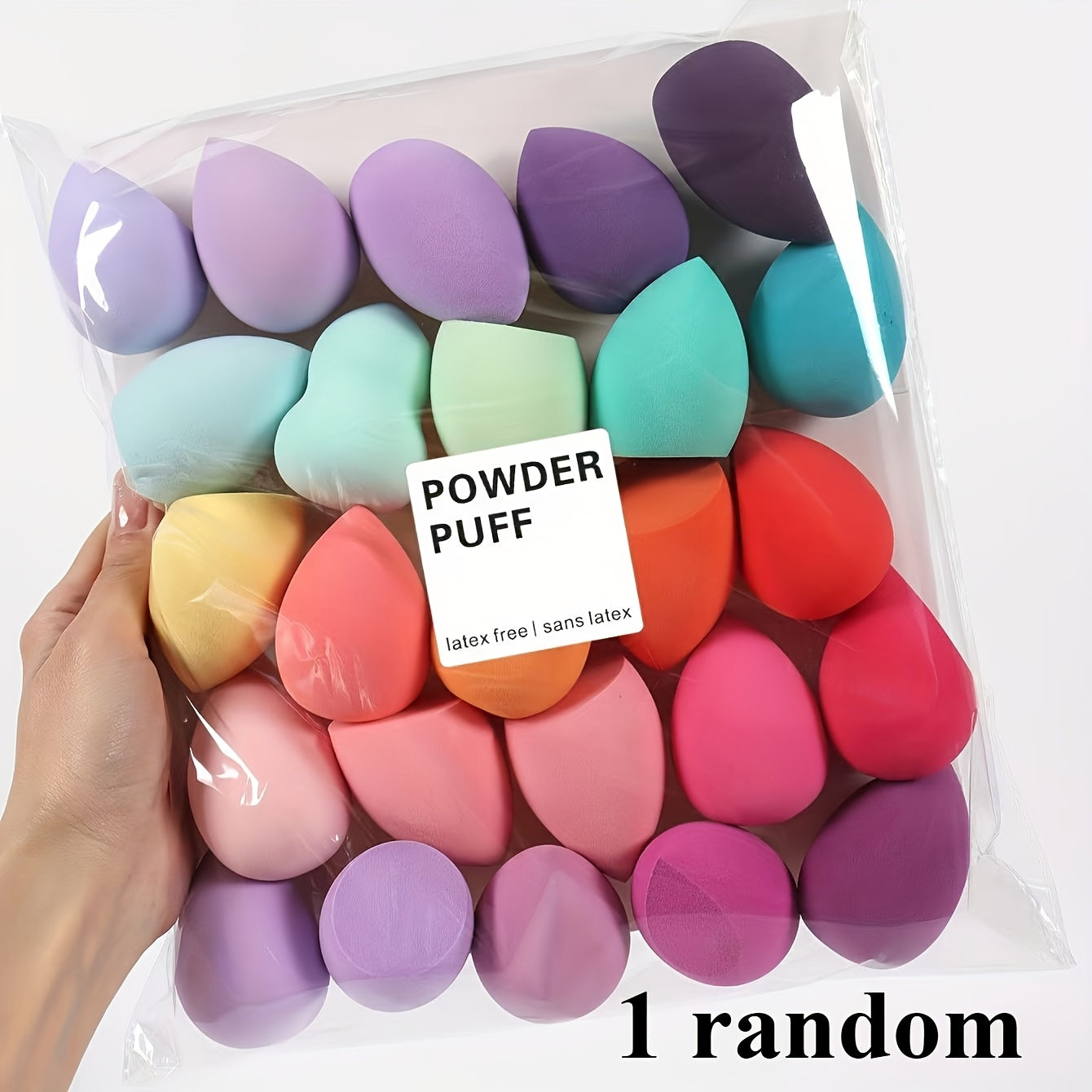 Esponja de maquillaje de PU hidrofílica para base húmeda y seca, sin fragancia, adecuada para piel mixta