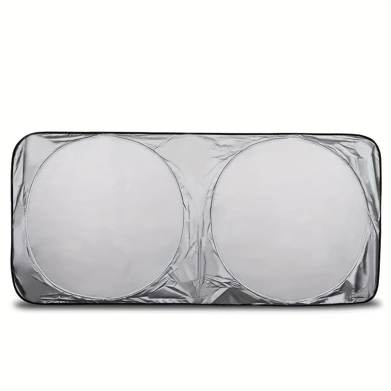Front Vehicle Sunshade UV Heat Blocker Fits Sedans SUVs Trucks