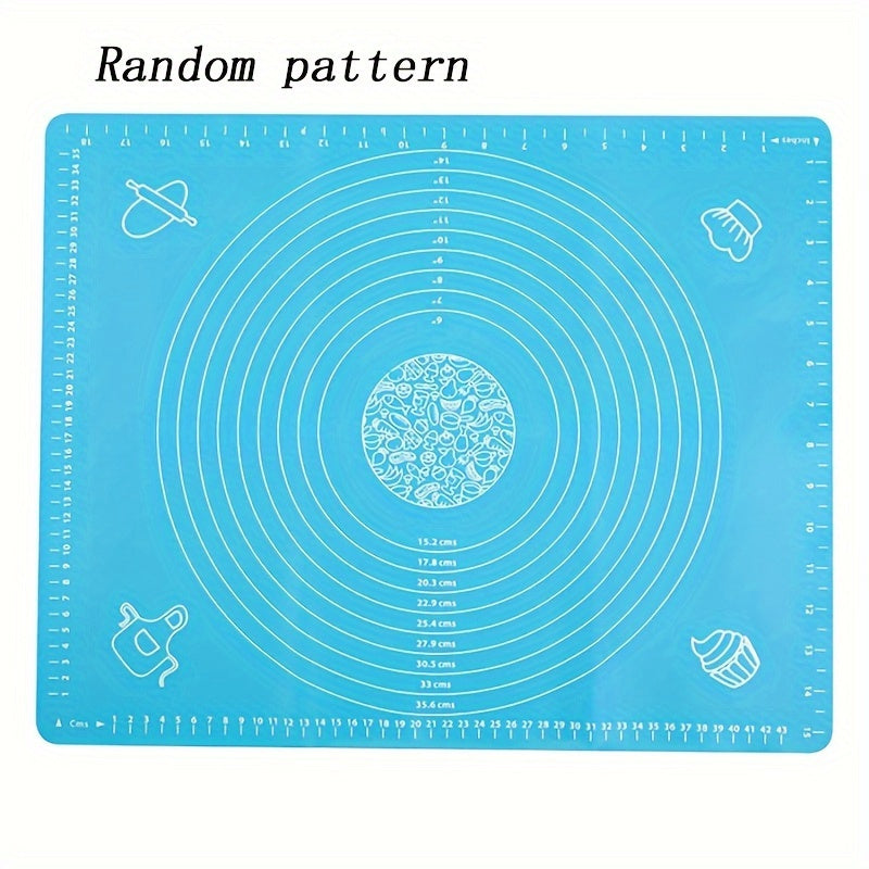 Silicone Baking Mat Extra Thick Non-Slip BPA-Free with Measurements for Pizza and Cake Dough