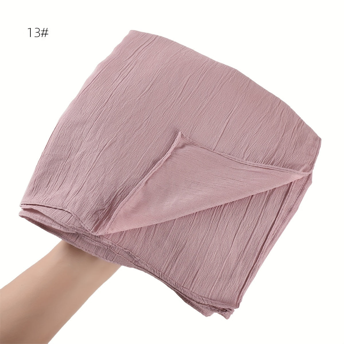 Women's Long Scarf Hijab Breathable Stretchable Solid Color Sun Protection