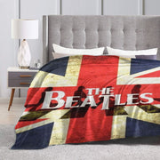 Fleece Blanket Red White Blue Union Jack Throw for All Seasons