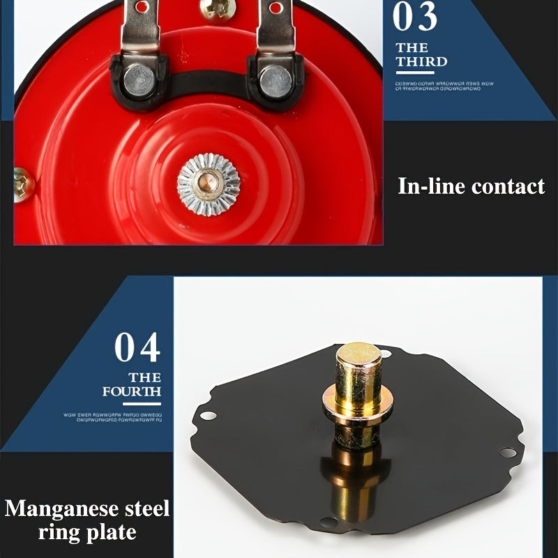 12V Air Snail Car Horn for Trucks SUVs RVs Boats Loud Camping Moose Scare