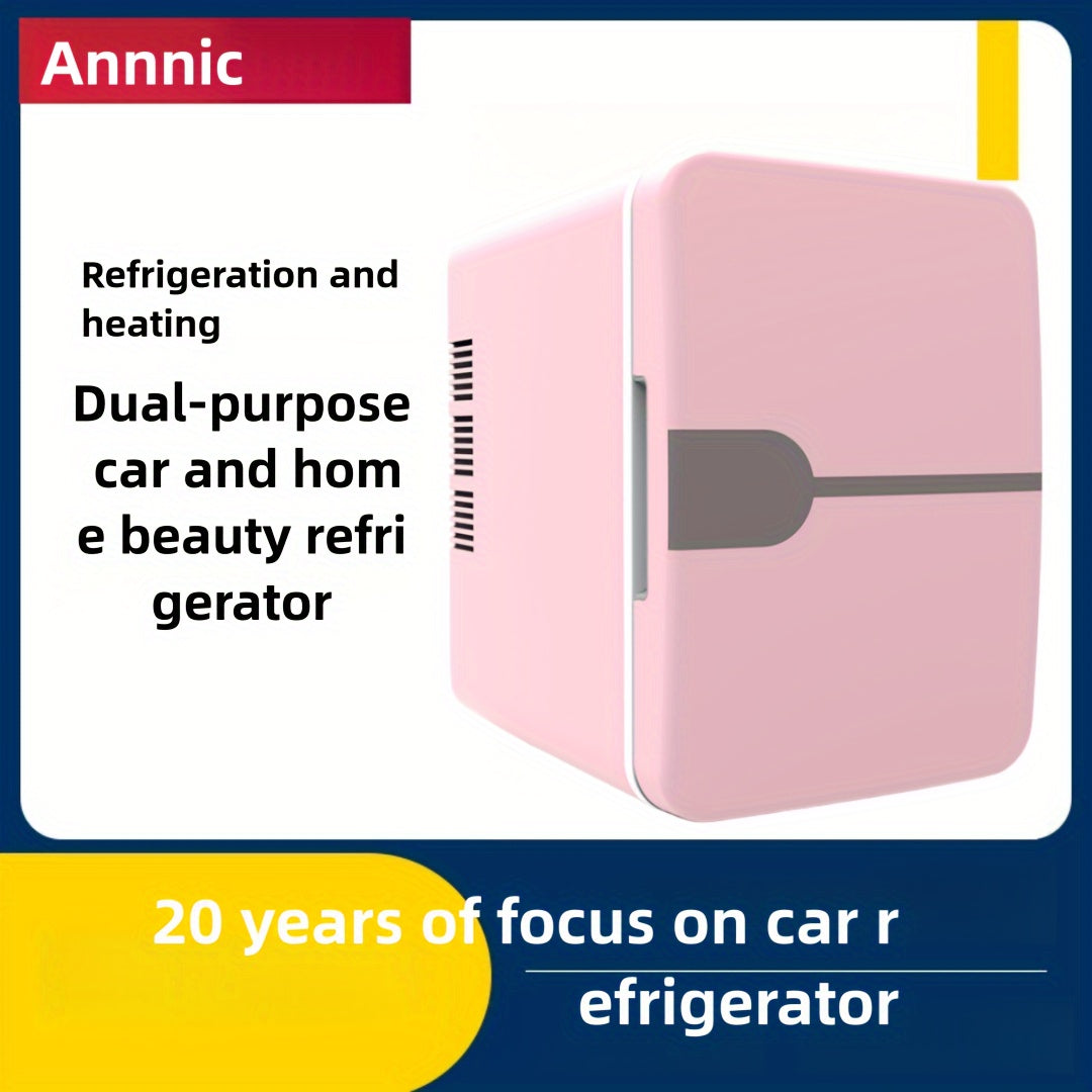 Mini Refrigerator Compact USB Powered Skincare Cooler with Adjustable Shelves White