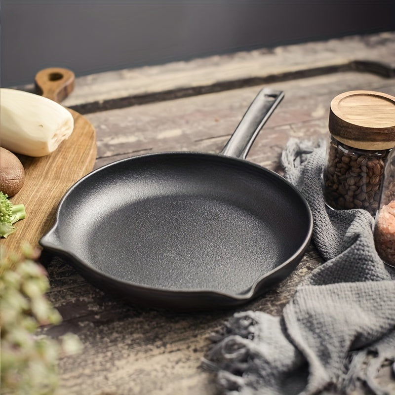 Two-Piece Cast Iron Skillet Set Non-Stick Oven Safe Camping Cookware