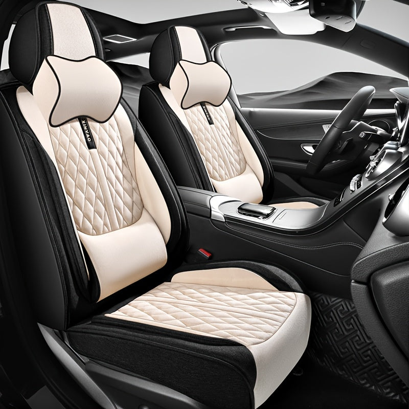 All-Season Polyester Car Seat Covers Waterproof Durable Easy to Clean