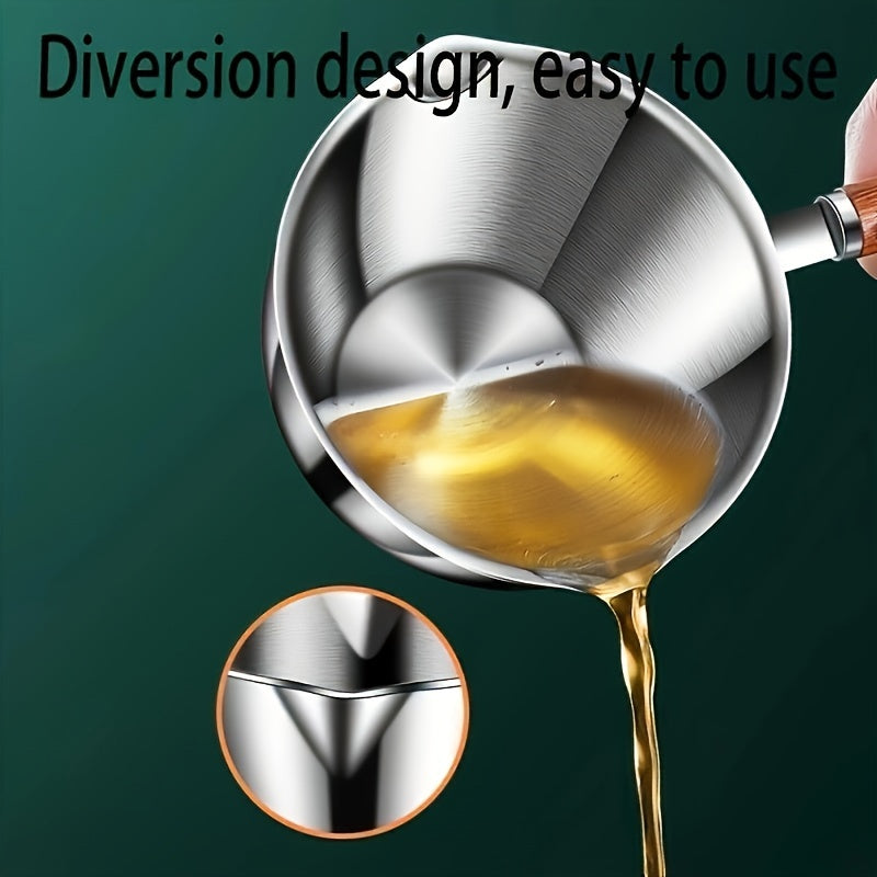 Stainless Steel Oil Dispenser with Spout for Butter Chocolate and Cheese Kitchen Essential