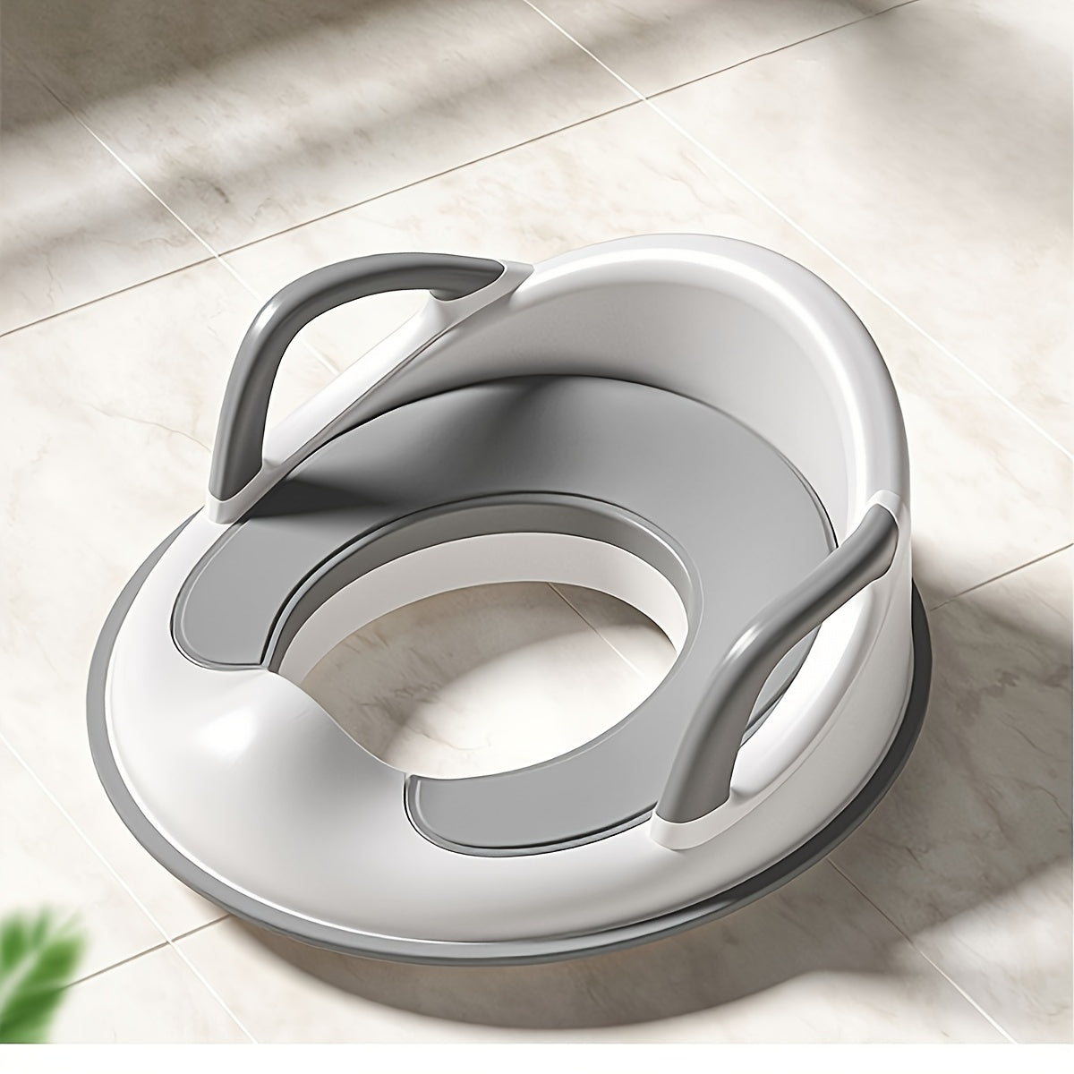 Potty Training Seat for Ages 3-6 with Handles Durable Plastic Easy to Clean Dual Color