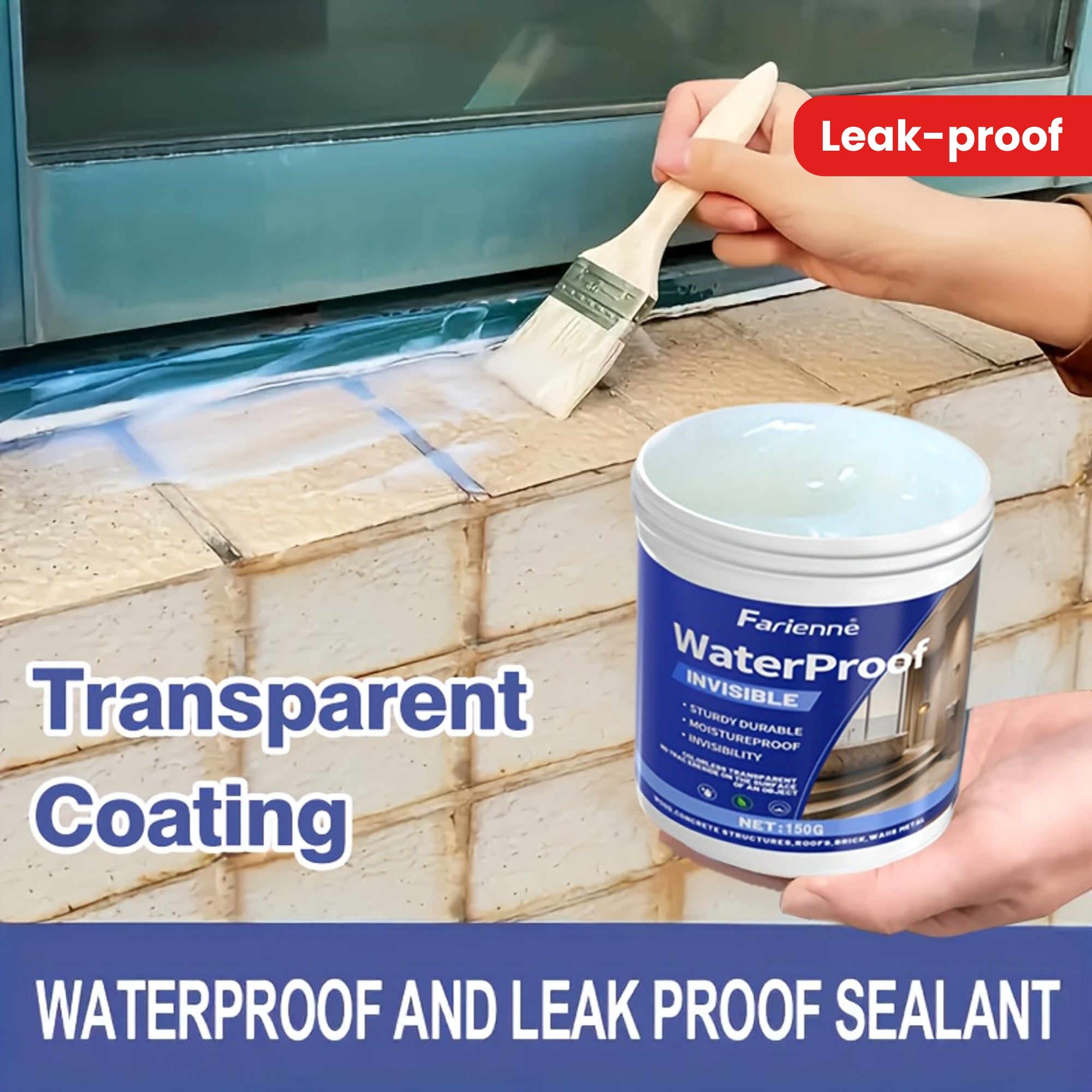 Transparent Waterproof Sealant Nanoscale Leak-Proof Coating for Rvs
