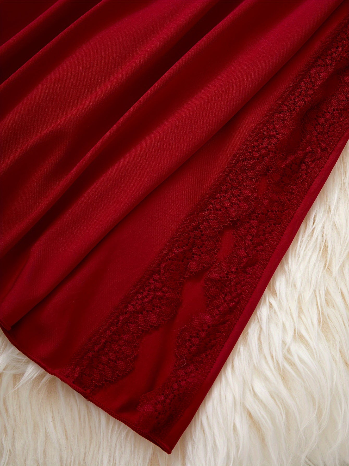 Women's Lace Nightgown with Strappy Backless Design and Metal Accents